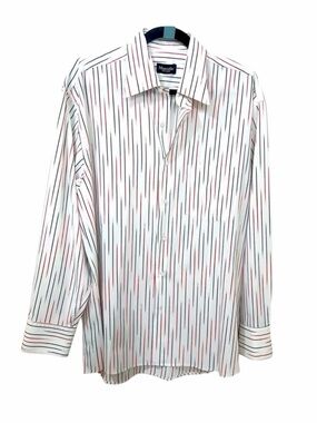 Vintage Marcello Sport Men’s Long Sleeve striped Shirt size medium